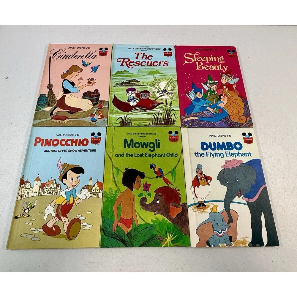 Vintage 1974 Disney Wonderful World Of Reading Books Lot Of 19 Beginner Mickey